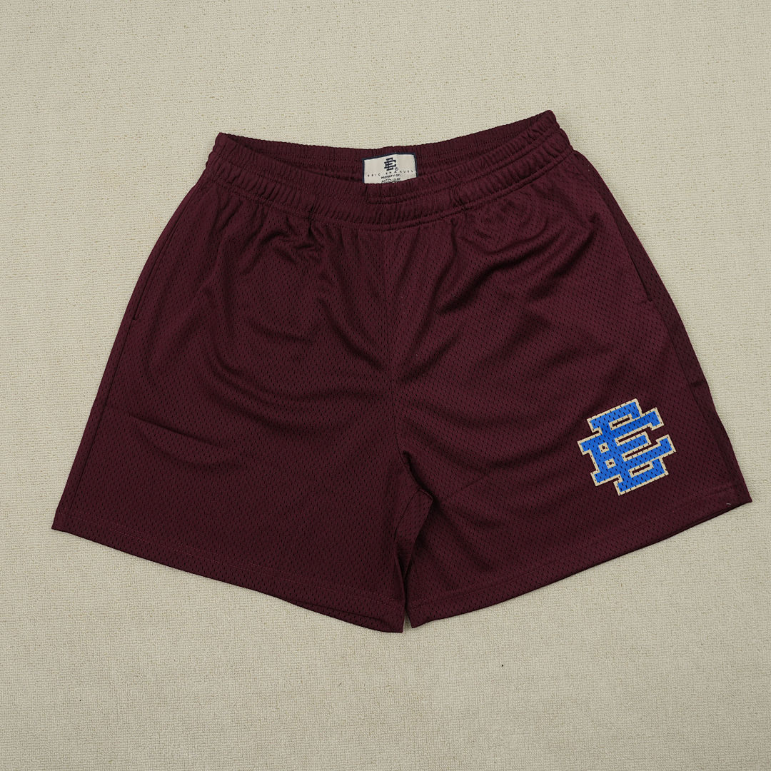 Chanel 80 Eric Emanuel EE Basic Shorts Maroon/Royal - Image 4