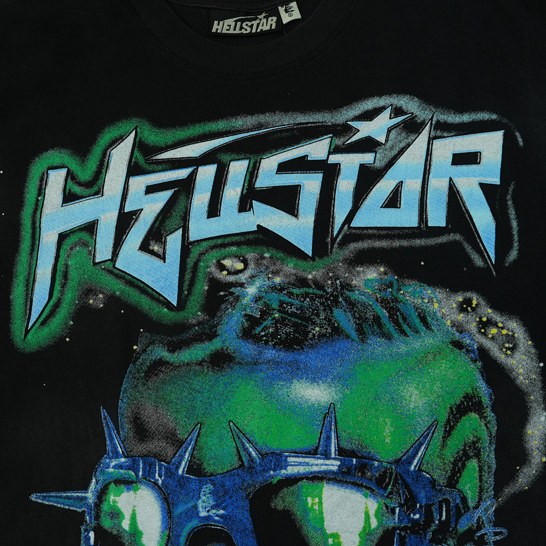 Other 65 Hellstar The Future T-Shirt Black/Blue - Image 10