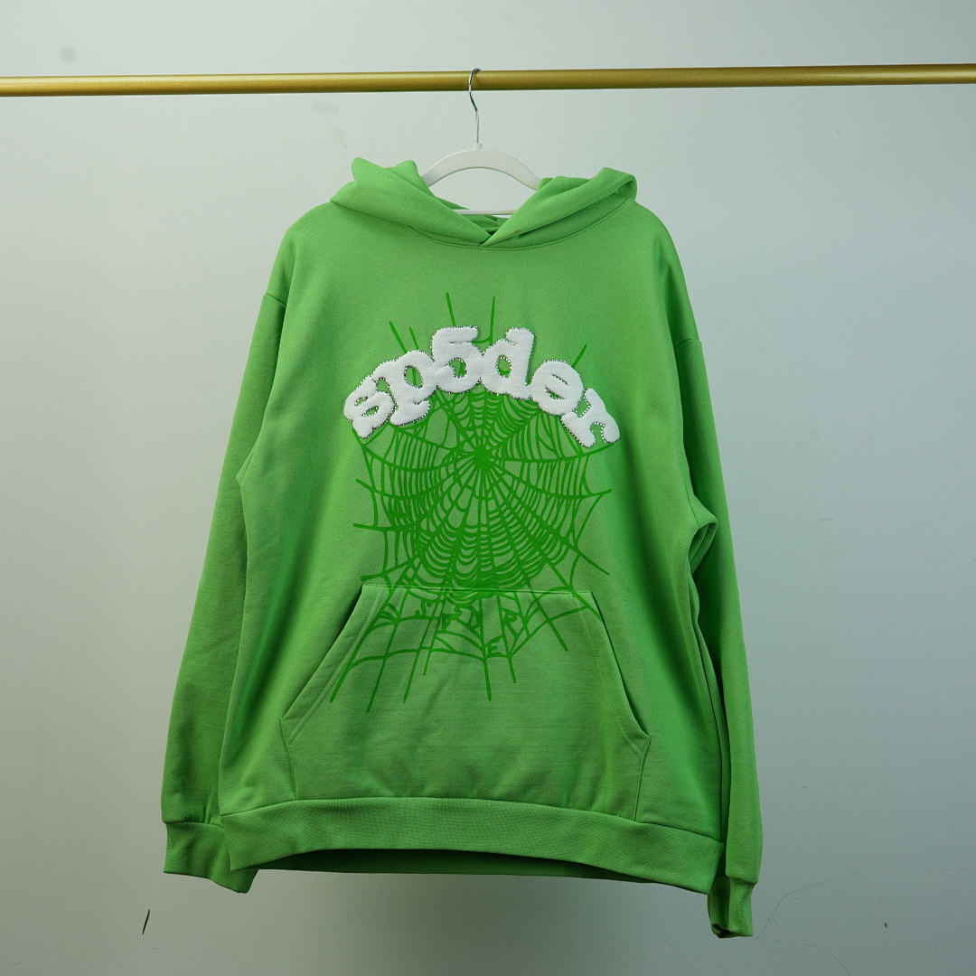 Other 50 Sp5Der Web Hoodie Slime (Green) - Image 57