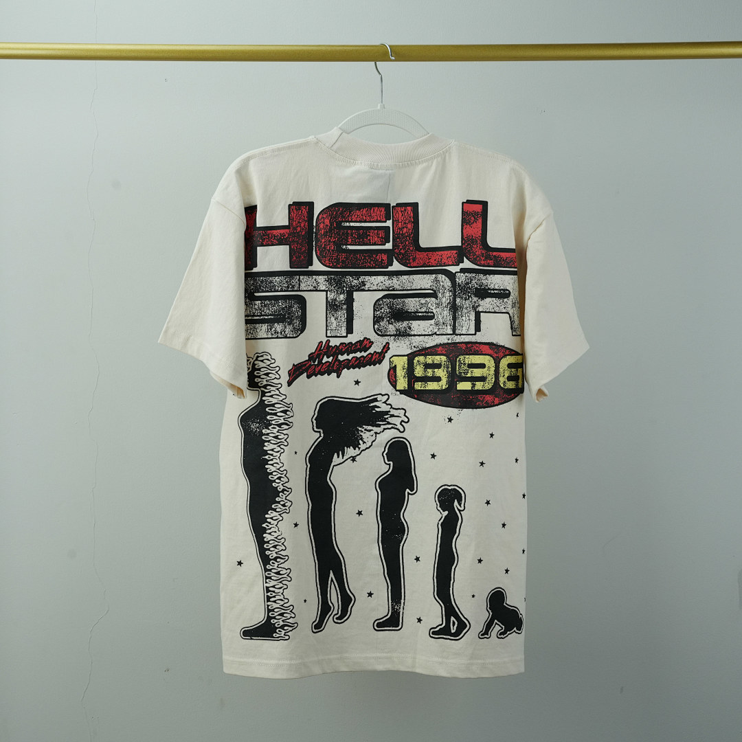 Other 155 Hellstar Studios Cranium Short Sleeve Tee Shirt (Cream) - Image 21