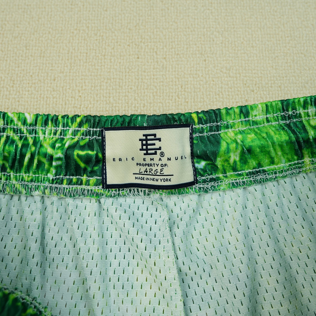 Chanel 80 Eric Emanuel EE Basic ShortNeon Green Paisley - Image 13