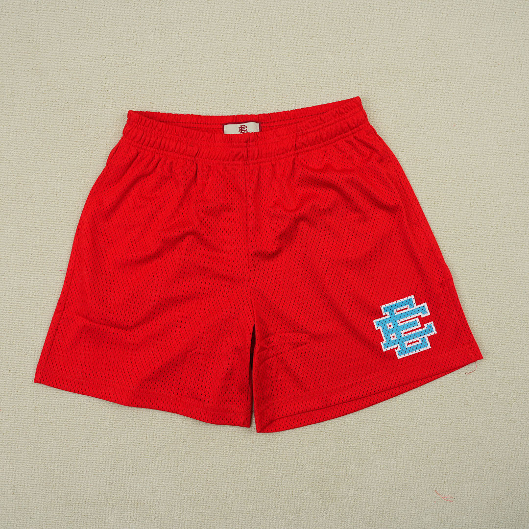 Chanel 80 Eric Emanuel EE Basic ShortsRed/Aqua - Image 4