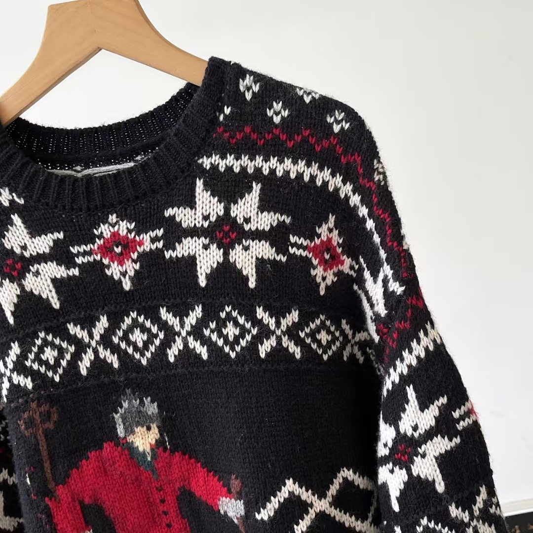 Other €47.8 ##Men's Skier Intarsia Knit Sweater Snow Fleece P - Image 17