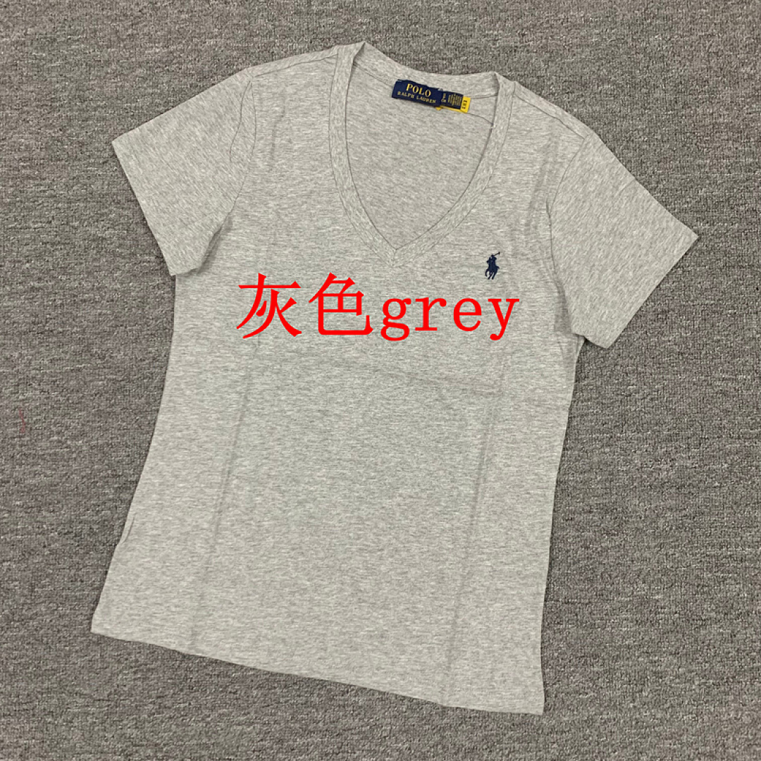 Other €10.1 #Pure Cotton V-Neck Solid Color T-Shirt For Women V Collar T C - Image 3