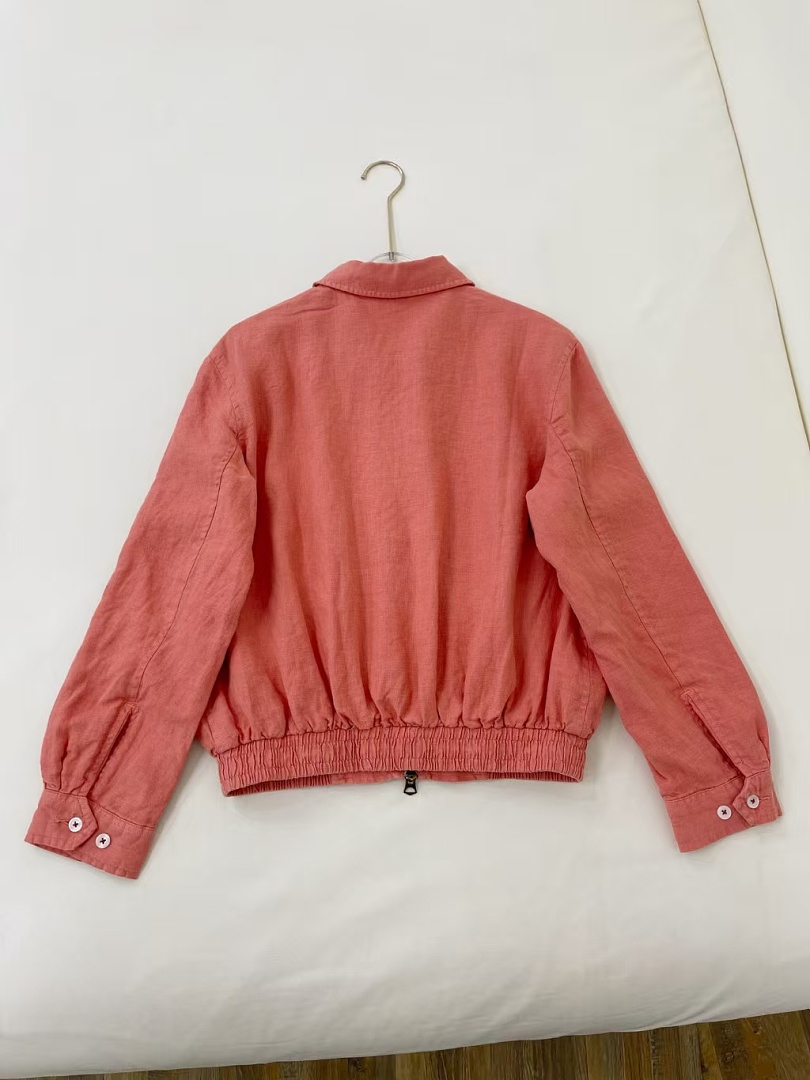 Other €54.6 ##Linen Harrington Jacket Linen P - Image 9