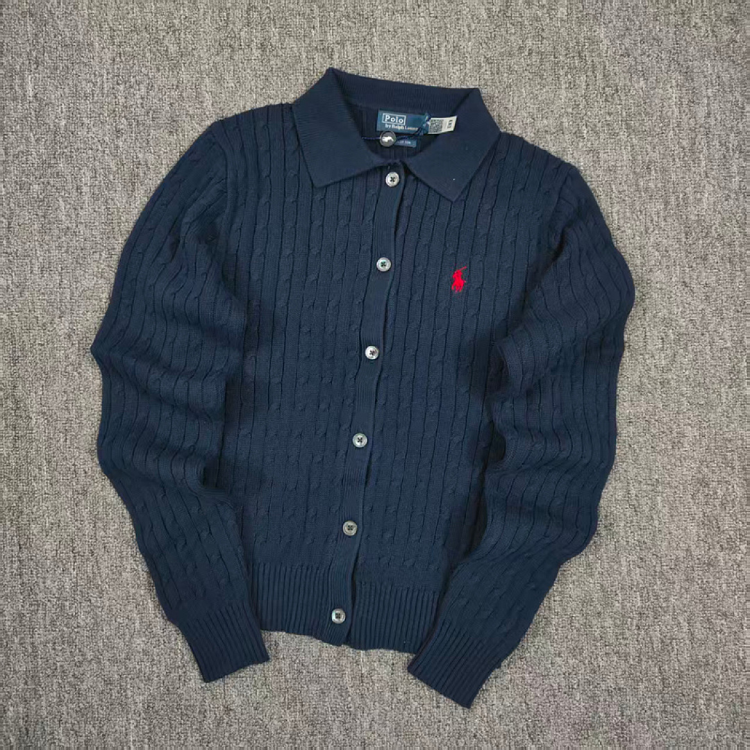 Other €23.4 Slim-Fit Lapel Knitted Long-Sleeved Cardigan Collar Long Sleeve C - Image 5