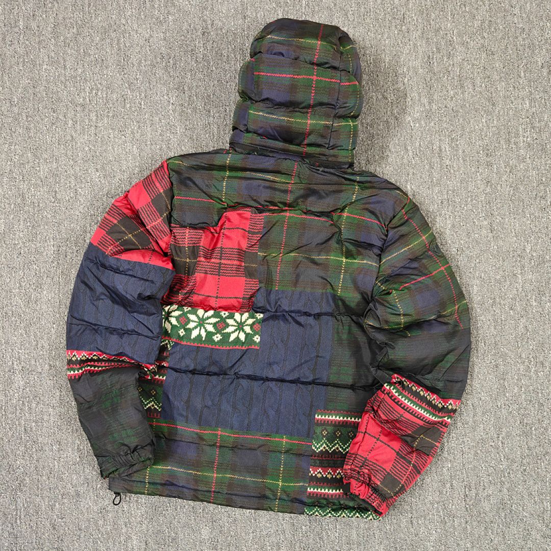 Other €64.6 ## Christmas Color-Block Down Jacket Velvet 506511 E - Image 3