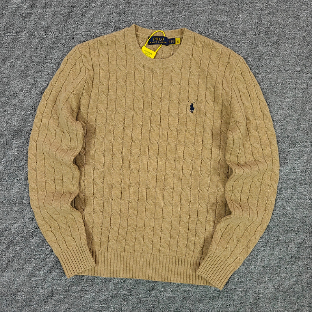 Other €30.9 ## Cable-Knit Wool-Cashmere Jumper Mens Collar Fleece Linen Floral Long Sleeve C - Image 10