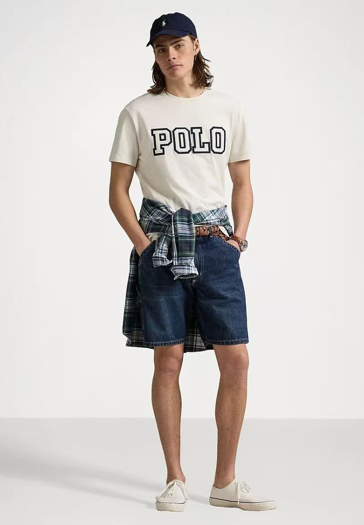 Other €13.6 ##100% Cotton Letter Embroidery T-Shirt Solid Embroidered T - Image 7