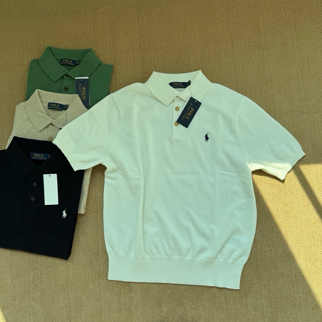 Other €18.8 #Men's Neat Knitted Short Sleeved Shirt Mens Version Sleeve C - Image 16