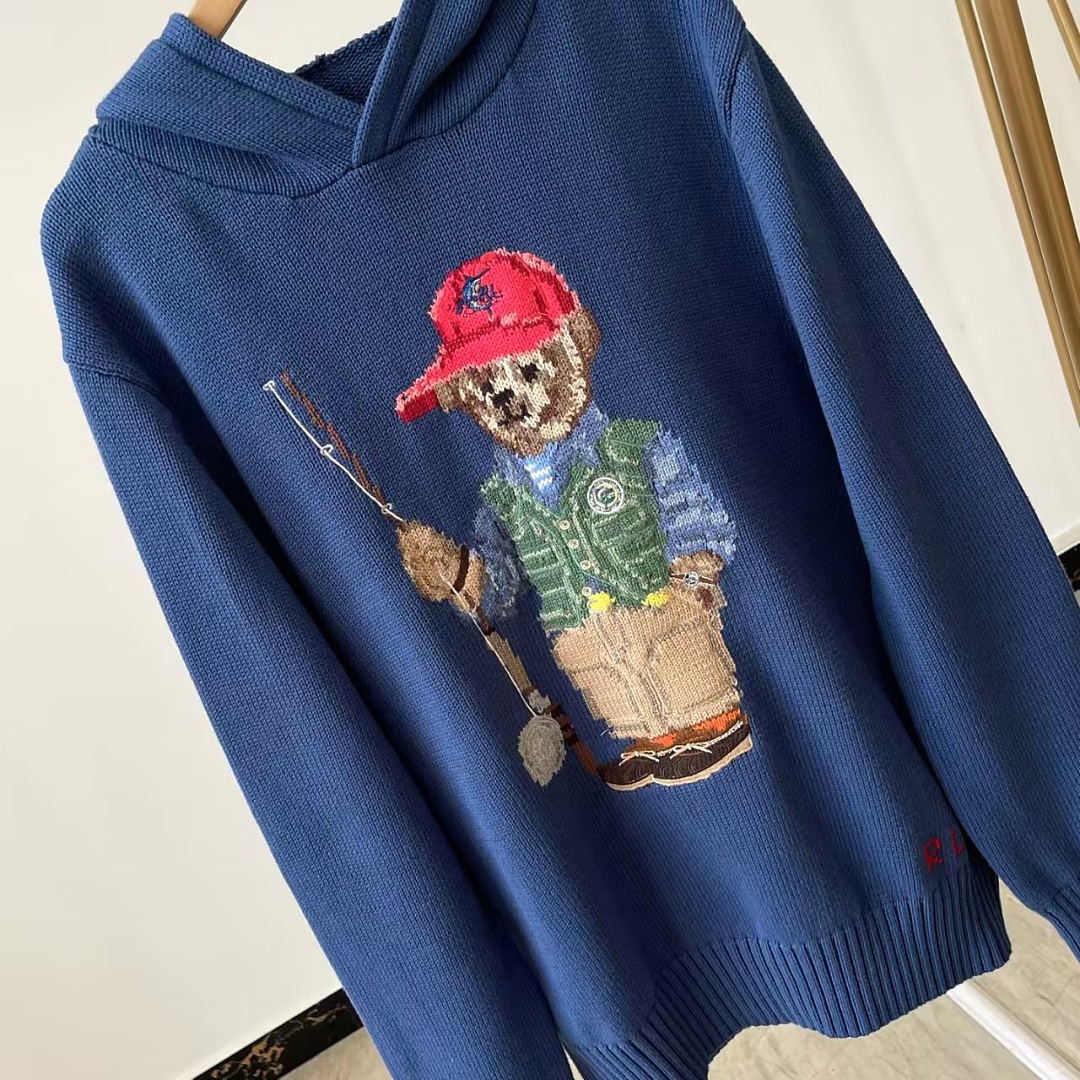 Other €37.4 ##Fishing Bear Sweater Hoodie 808 Small P - Image 7