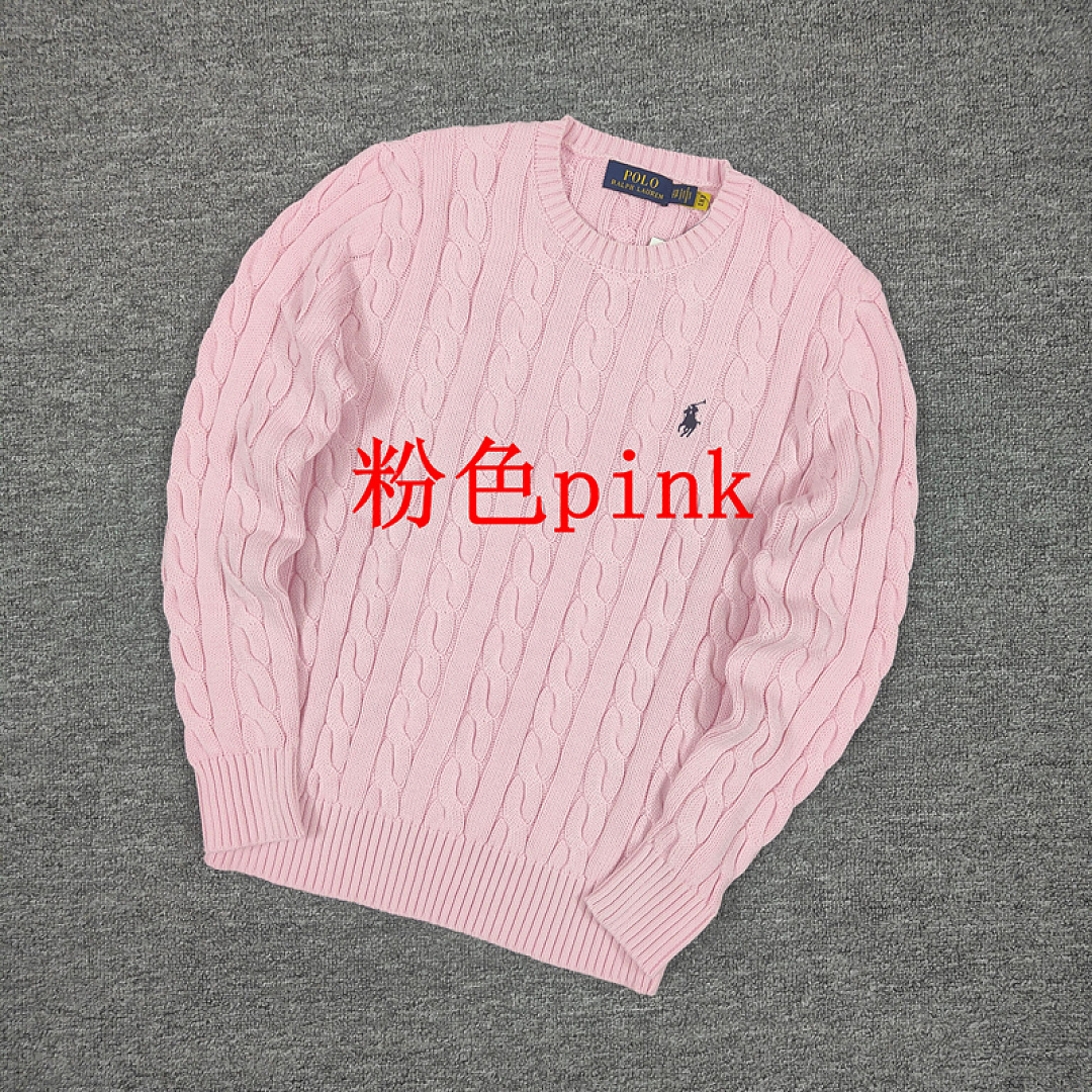 Other €23.4 ##RL 100% Pure Cotton Autumn And Winter Round Neck Long Sleeved Sweater Solid Collar Fleece C - Image 16