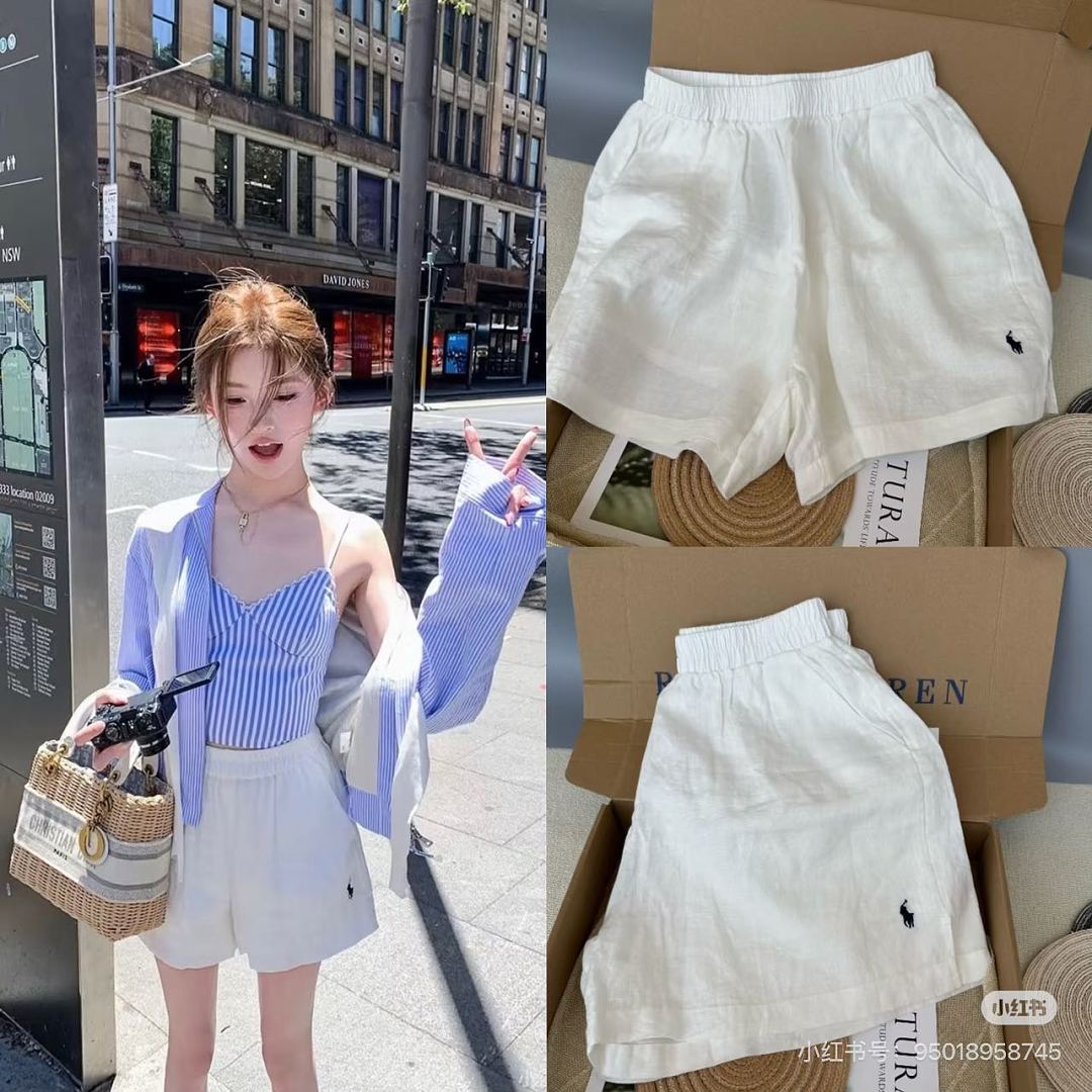 Other €16.6 ##Women's Linen Shorts With Liner Womens Short M - Image 9