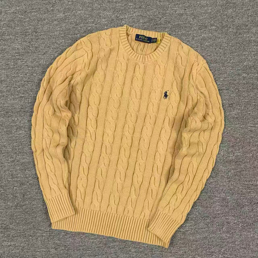 Other €23.4 ##RL 100% Pure Cotton Autumn And Winter Round Neck Long Sleeved Sweater Solid Collar Fleece C - Image 30