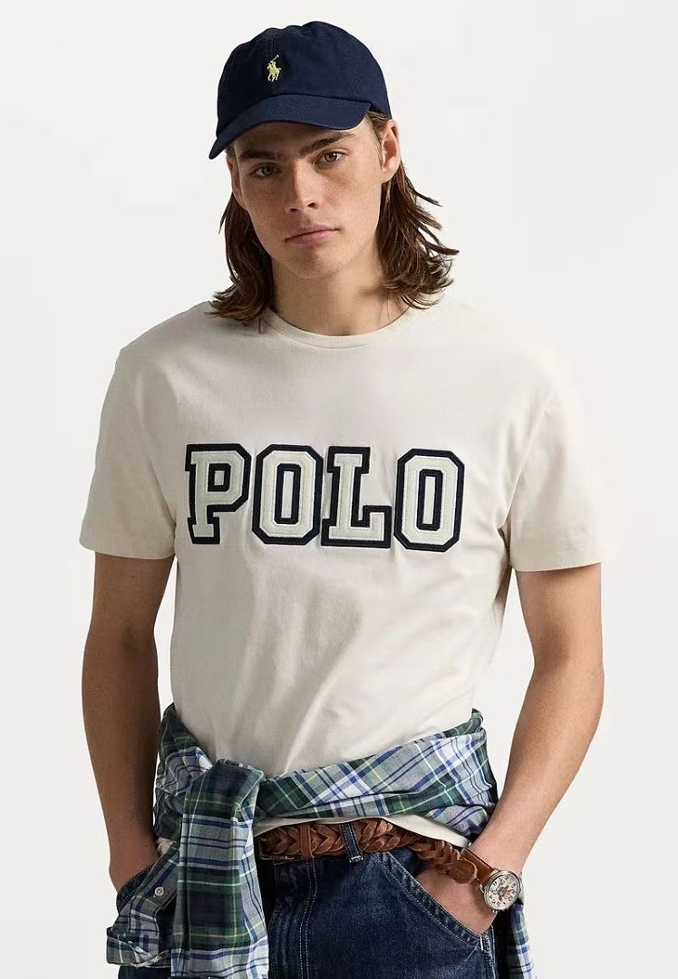 Other €13.6 ##100% Cotton Letter Embroidery T-Shirt Solid Embroidered T