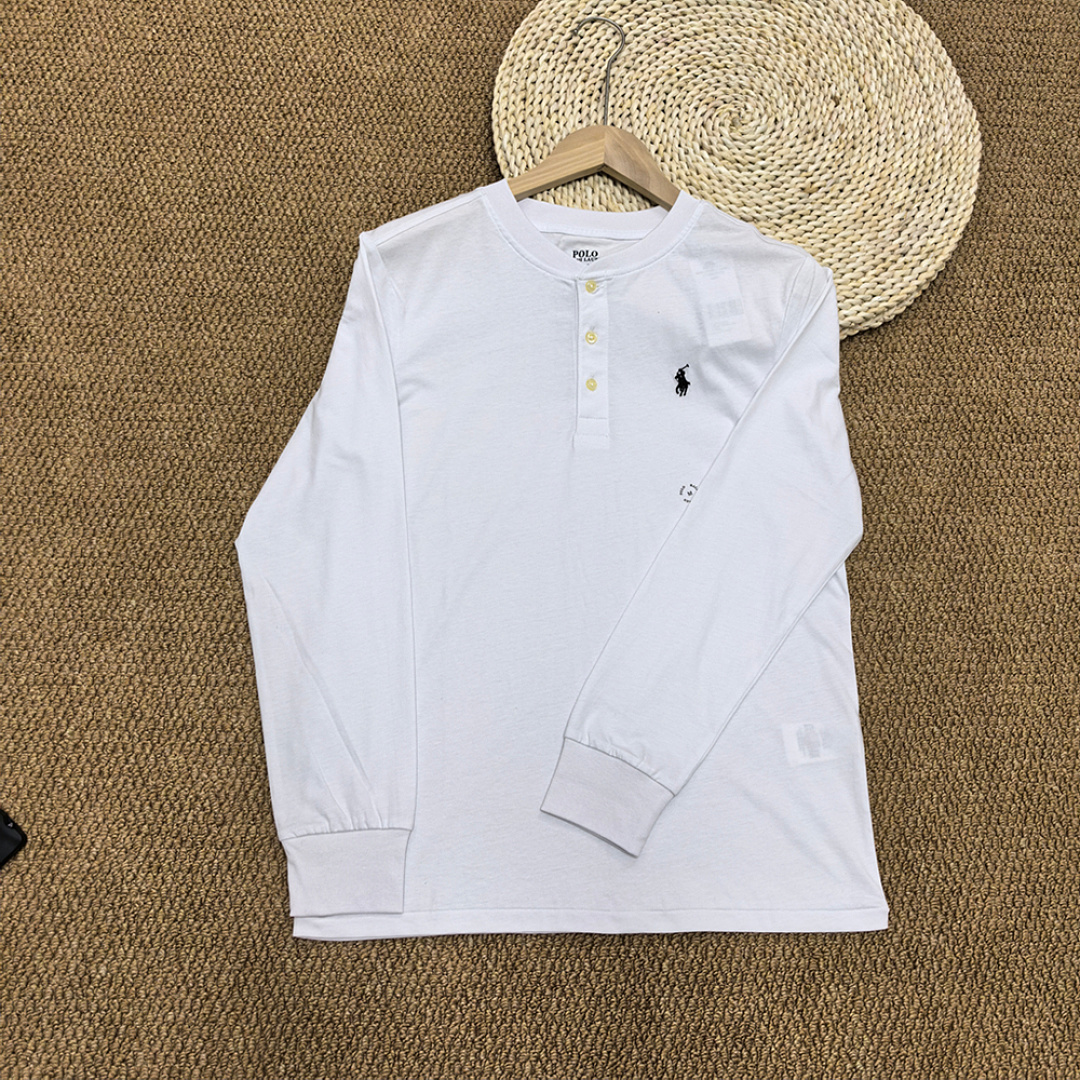 Other €15.3 ##Long Sleeve Henley T-Shirt Collar Long T B - Image 15