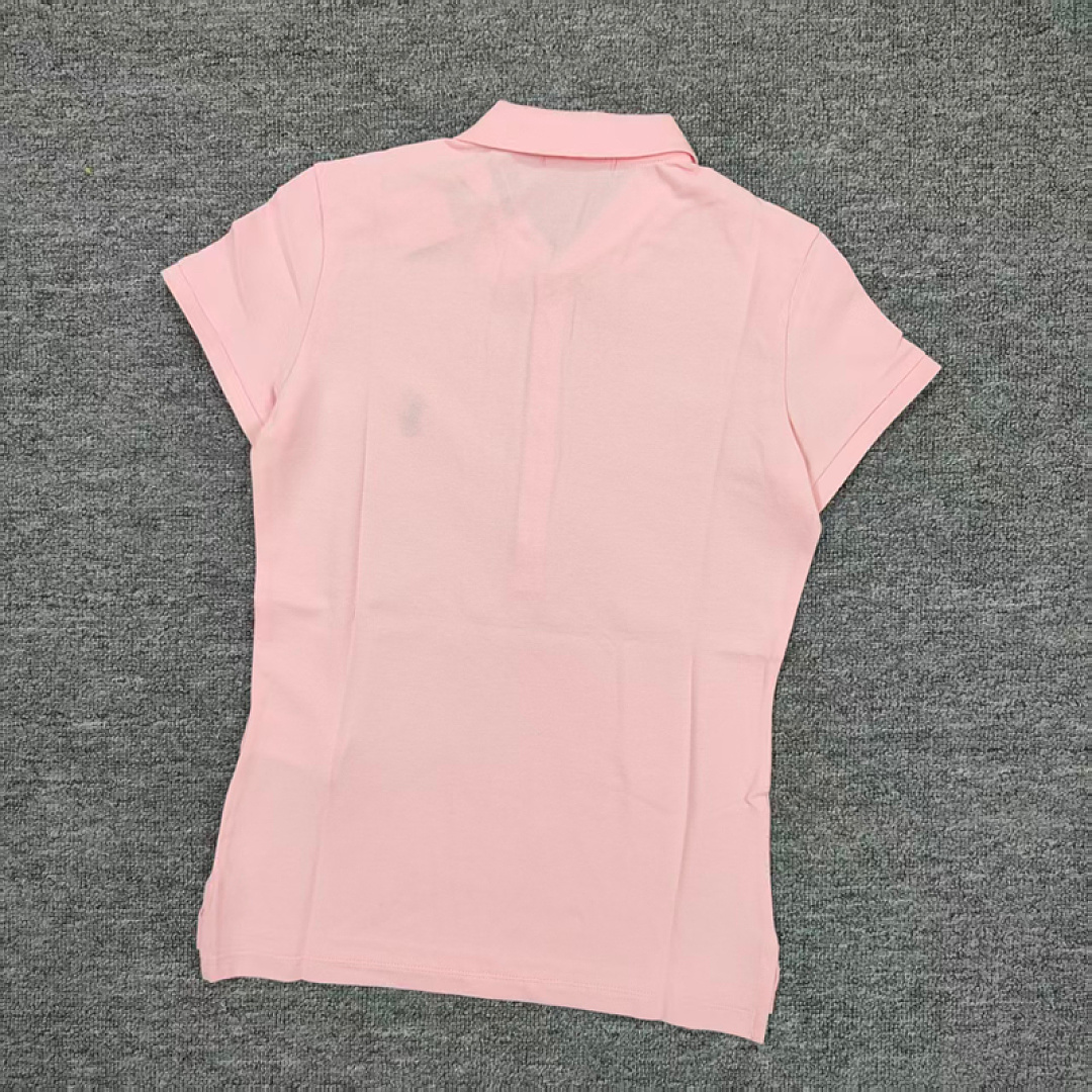 Other €18.7 ## Five-Button Knitted Collar Short-Sleeved Polo Shirt womenRL Buckle Short Sleeve Womens C - Image 34
