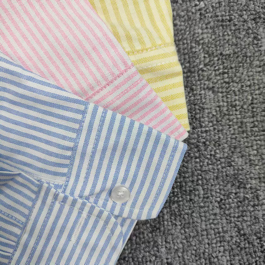 Other €20.5 ###Striped Oxford Shirt For Men And Women Triple Striped Canvas B (Colorful Horse) - Image 15