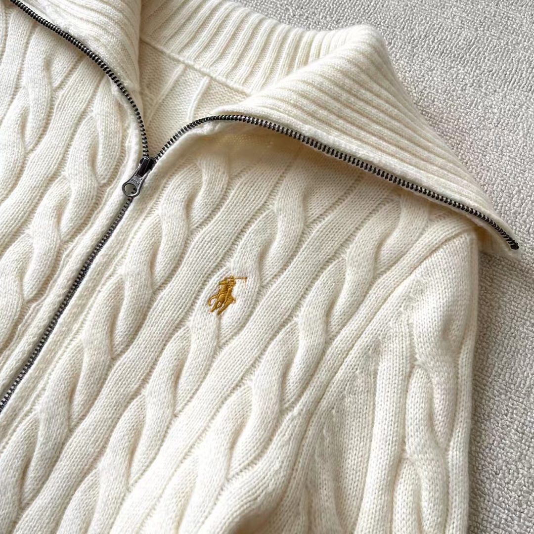 Other €43.8 ##Wool Cable Knit Full Zip Cardigan 808 Gold Linen Floral P - Image 17