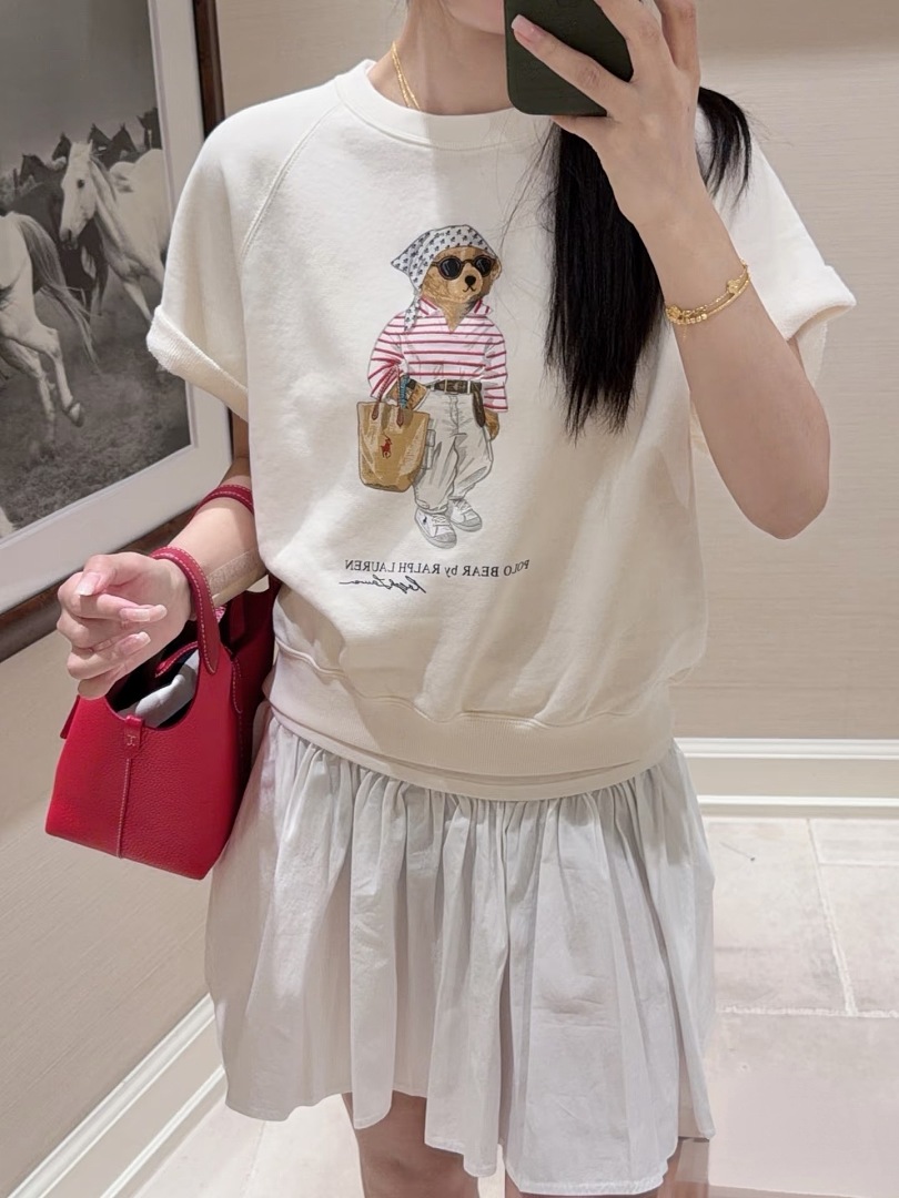 Other €15.3 ## Bear Women Sport Short Sleeve Shirt Fleece Canvas W81 X - Image 7