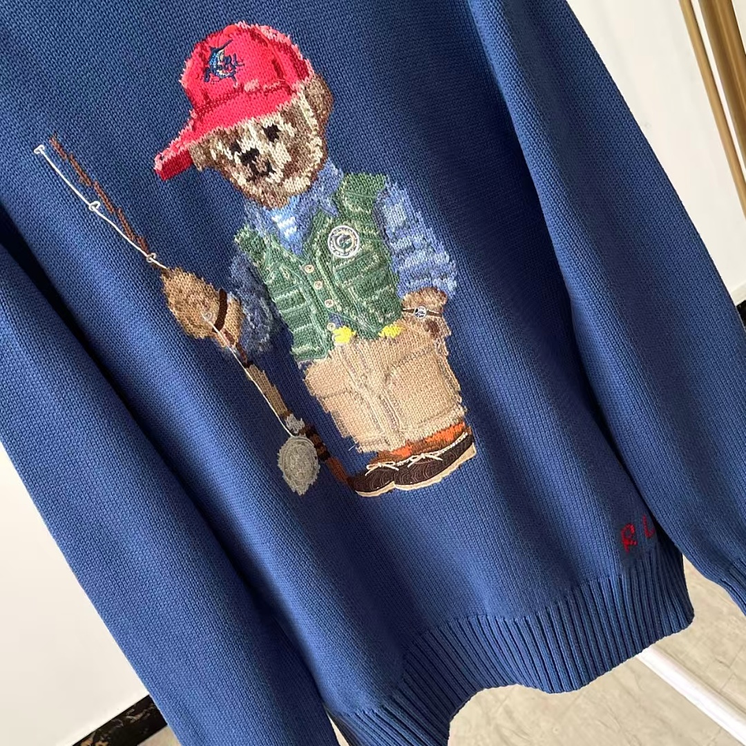 Other €37.4 ##Fishing Bear Sweater Hoodie 808 Small P - Image 10