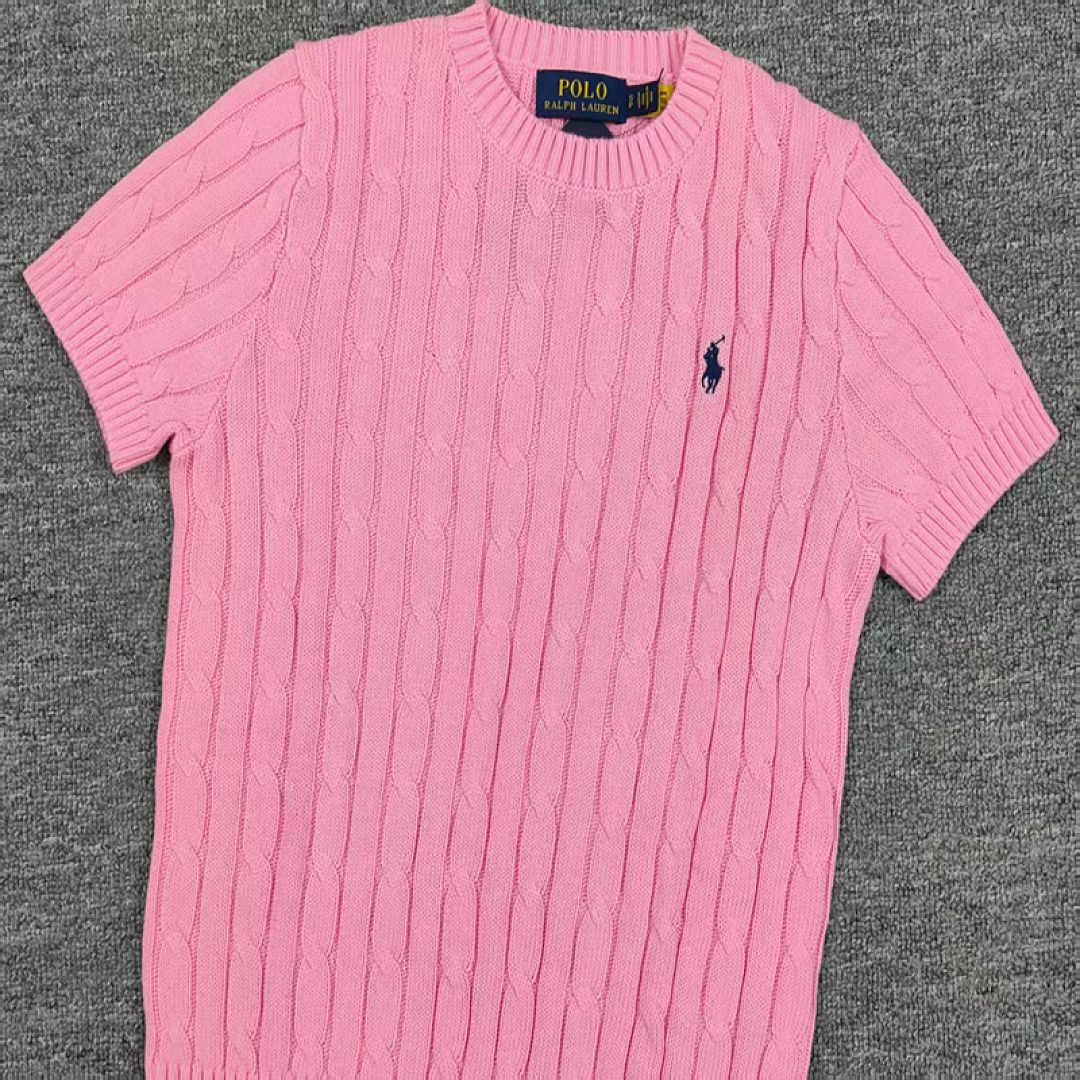 Other €17.2 ##Candy Color Round Neck Pure Cotton Short Sleeves Sweater Candy Fruit Collar Sleeve C - Image 22