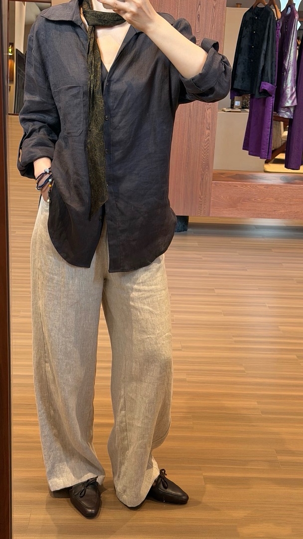Other €21.8 ## Classic Wide-Leg Linen Trousers N (24.8Usd) - Image 4