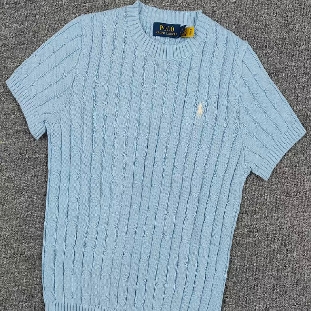 Other €17.2 ##Candy Color Round Neck Pure Cotton Short Sleeves Sweater Candy Fruit Collar Sleeve C - Image 24