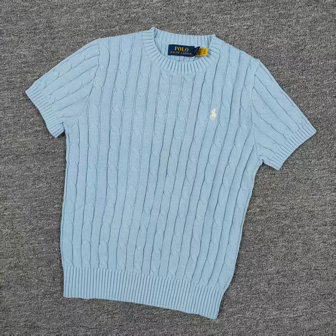 Other €17.2 ##Candy Color Round Neck Pure Cotton Short Sleeves Sweater Candy Fruit Collar Sleeve C - Image 13