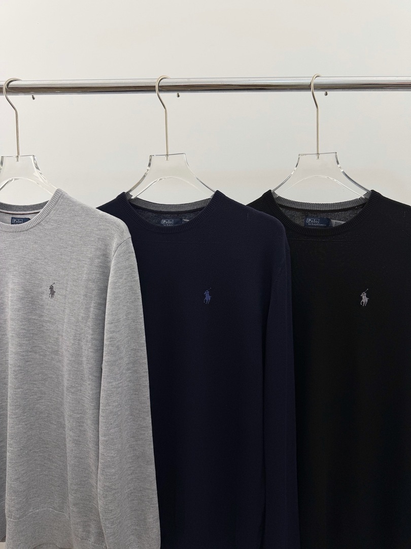 Other €23.4 100%Wool Sweater RL Mens Collar Triple Fleece Y - Image 14