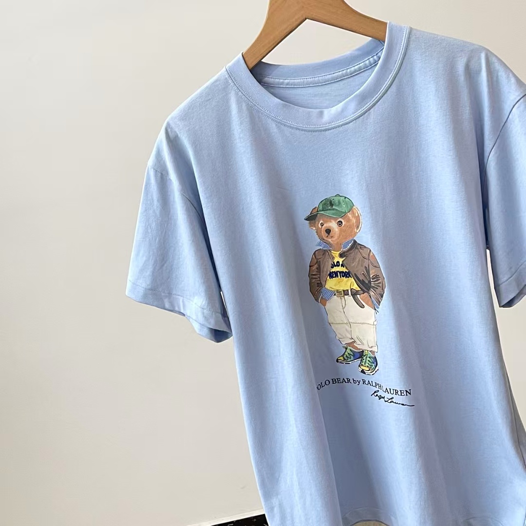 Other €15.3 ##Sky Blue Bear Graphic Tee 0808 Sky Coffee Green T P - Image 9