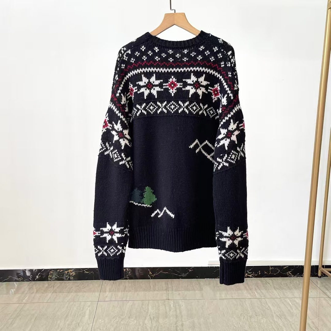 Other €47.8 ##Men's Skier Intarsia Knit Sweater Snow Fleece P - Image 15