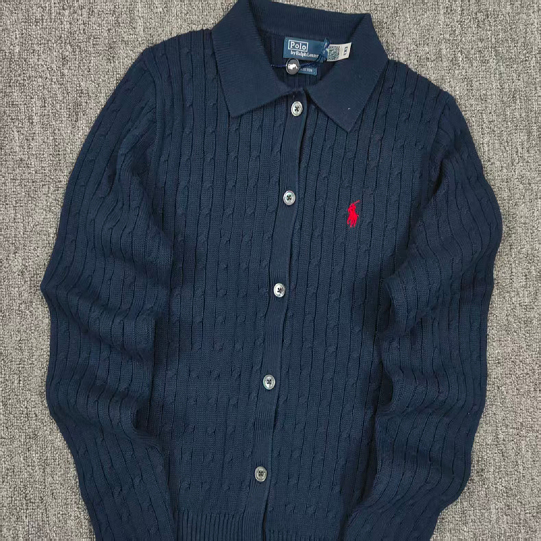 Other €23.4 Slim-Fit Lapel Knitted Long-Sleeved Cardigan Collar Long Sleeve C - Image 9