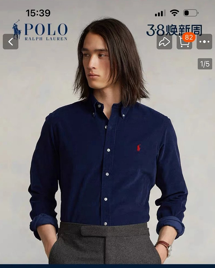 Other €23.1/¥178 Corduroy Shirts Velvet M (€18.5/¥142 Promotional Price For One Month)