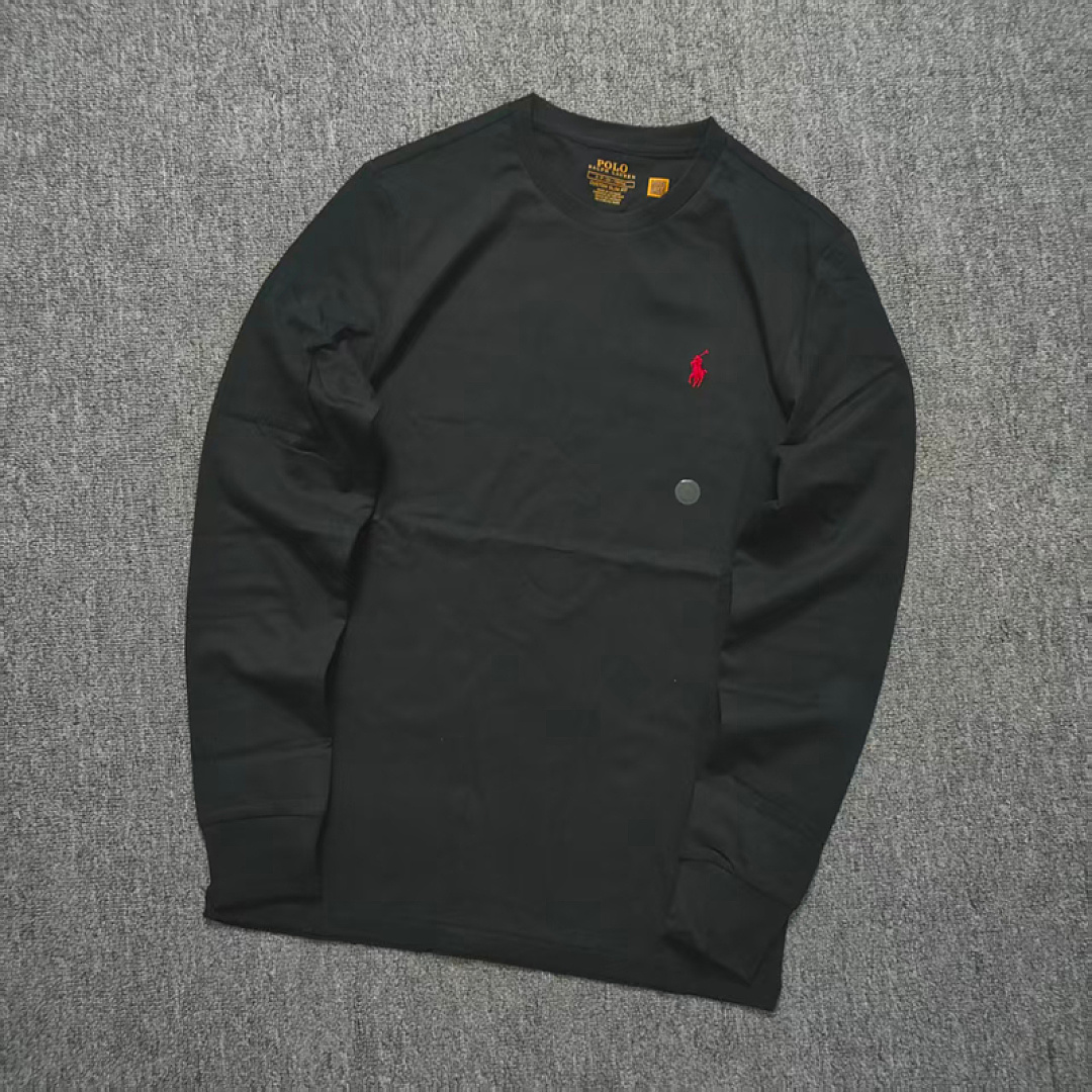 Other €14.6 #4-Color Classic Long-Sleeved Cotton T-Shirt For Men And Women Mens Long Sleeve Solid T A - Image 9
