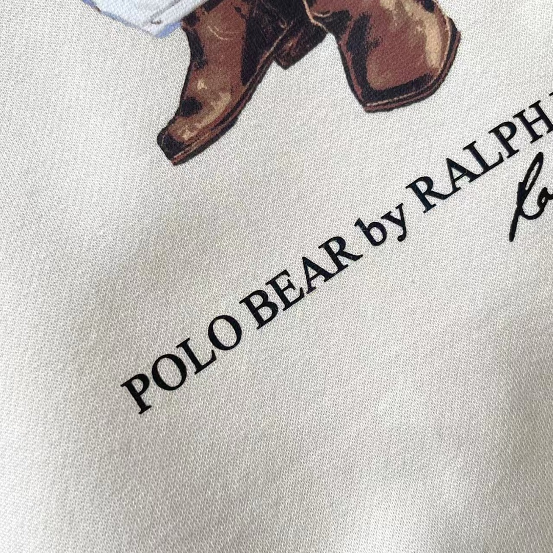 Other €34.8 ##Women's Bear Oversized Fleece Hoodie White Coffee P - Image 27