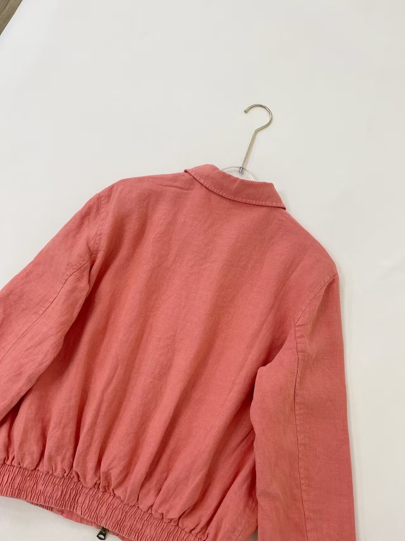 Other €54.6 ##Linen Harrington Jacket Linen P - Image 13