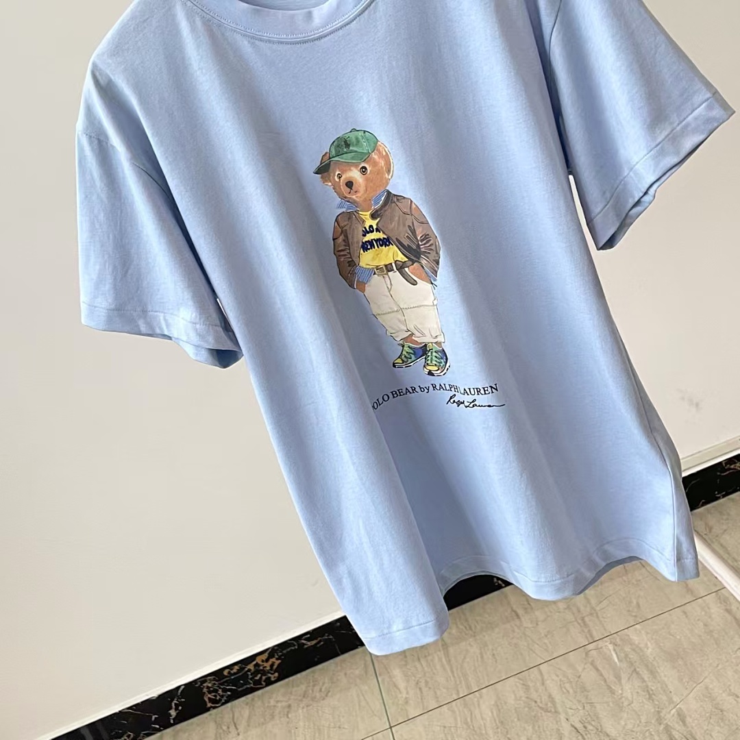 Other €15.3 ##Sky Blue Bear Graphic Tee 0808 Sky Coffee Green T P - Image 13