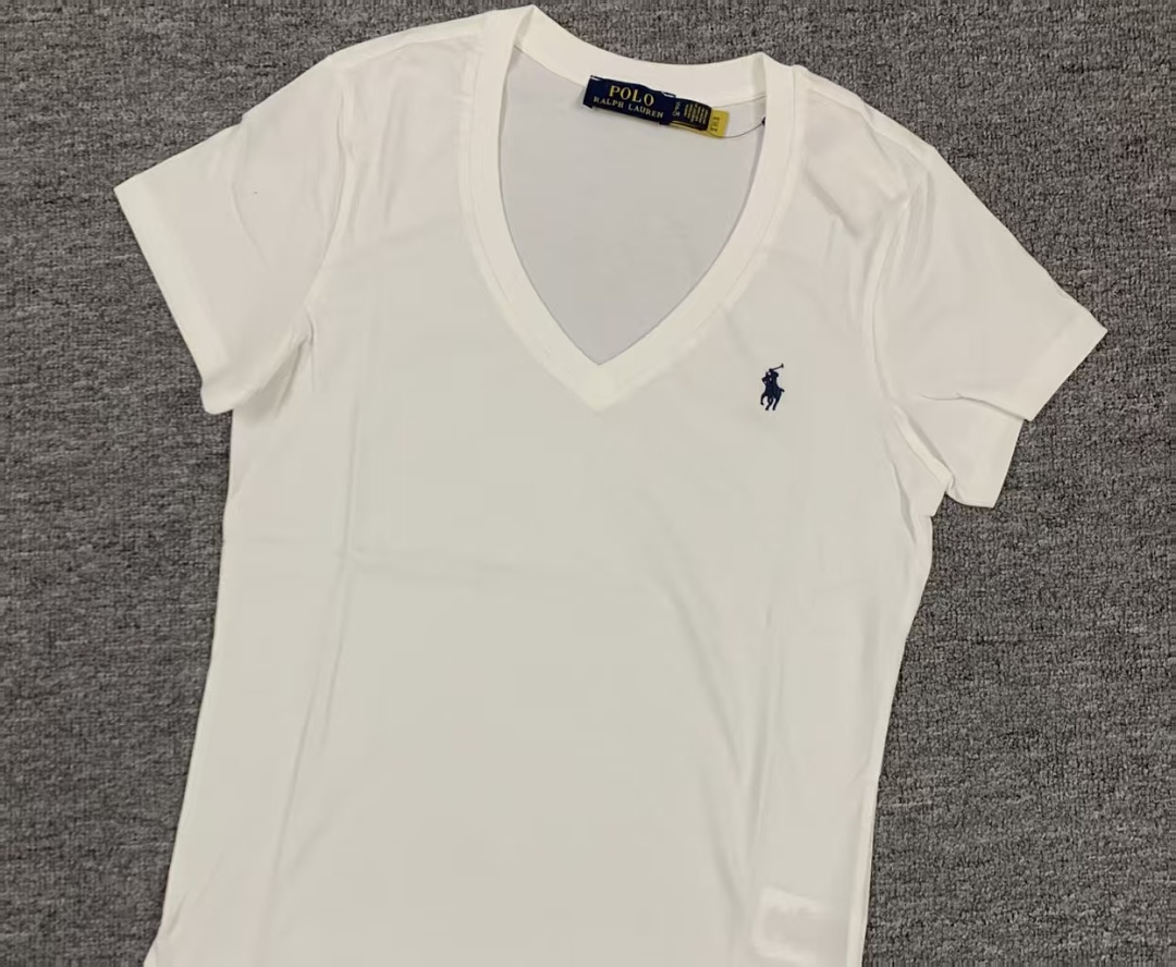 Other €10.1 #Pure Cotton V-Neck Solid Color T-Shirt For Women V Collar T C - Image 13