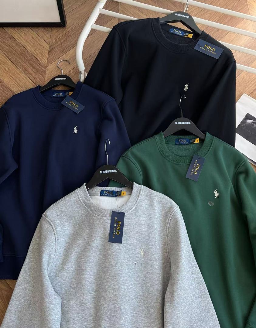 Other €21.4 Fleece-Lined Sweatshirt RL Embroidered Velvet 503237 E (Couples' Style) - Image 31