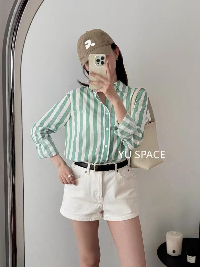 Other €28.3 ##Linen Stripe Shirt 027 Linen Striped P - Image 23