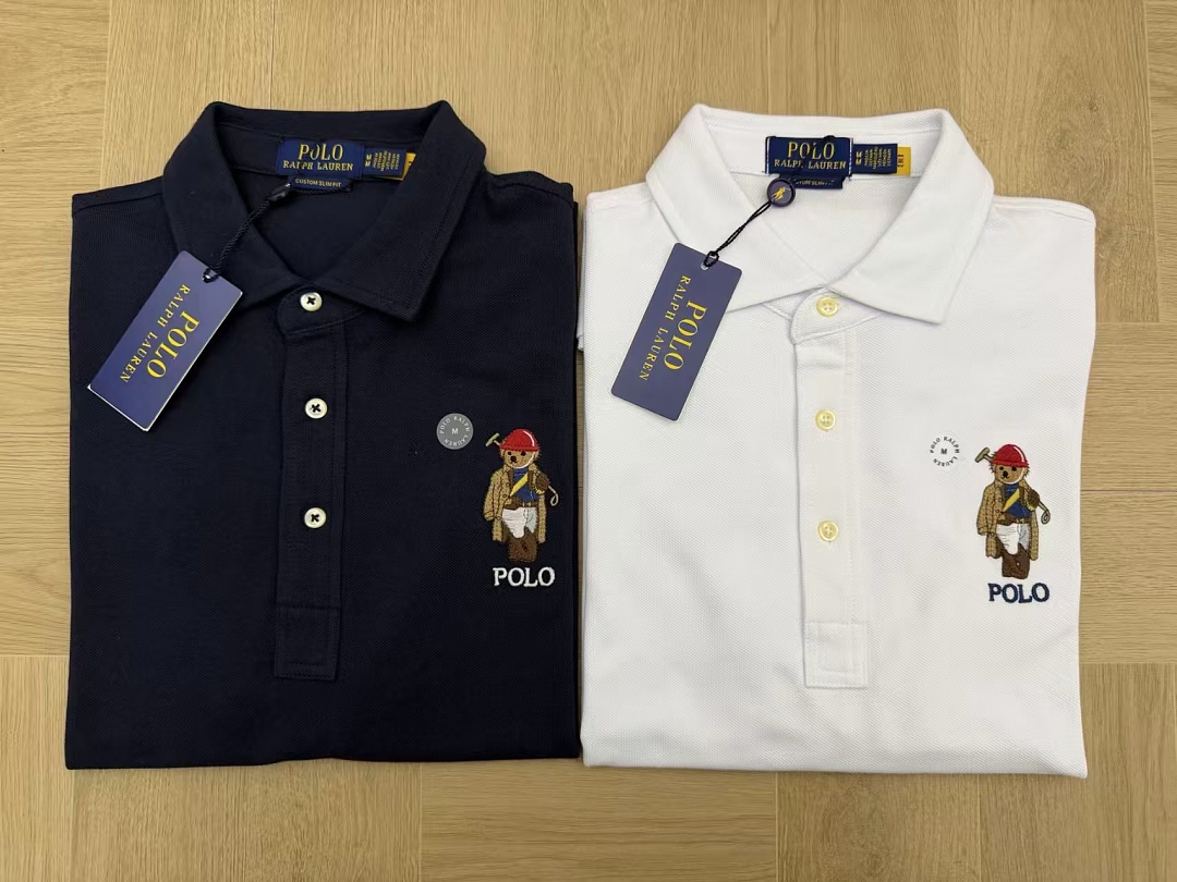Other €19.7 ##Custom Slim Fit Bear Cotton Polo Shirt Y - Image 6