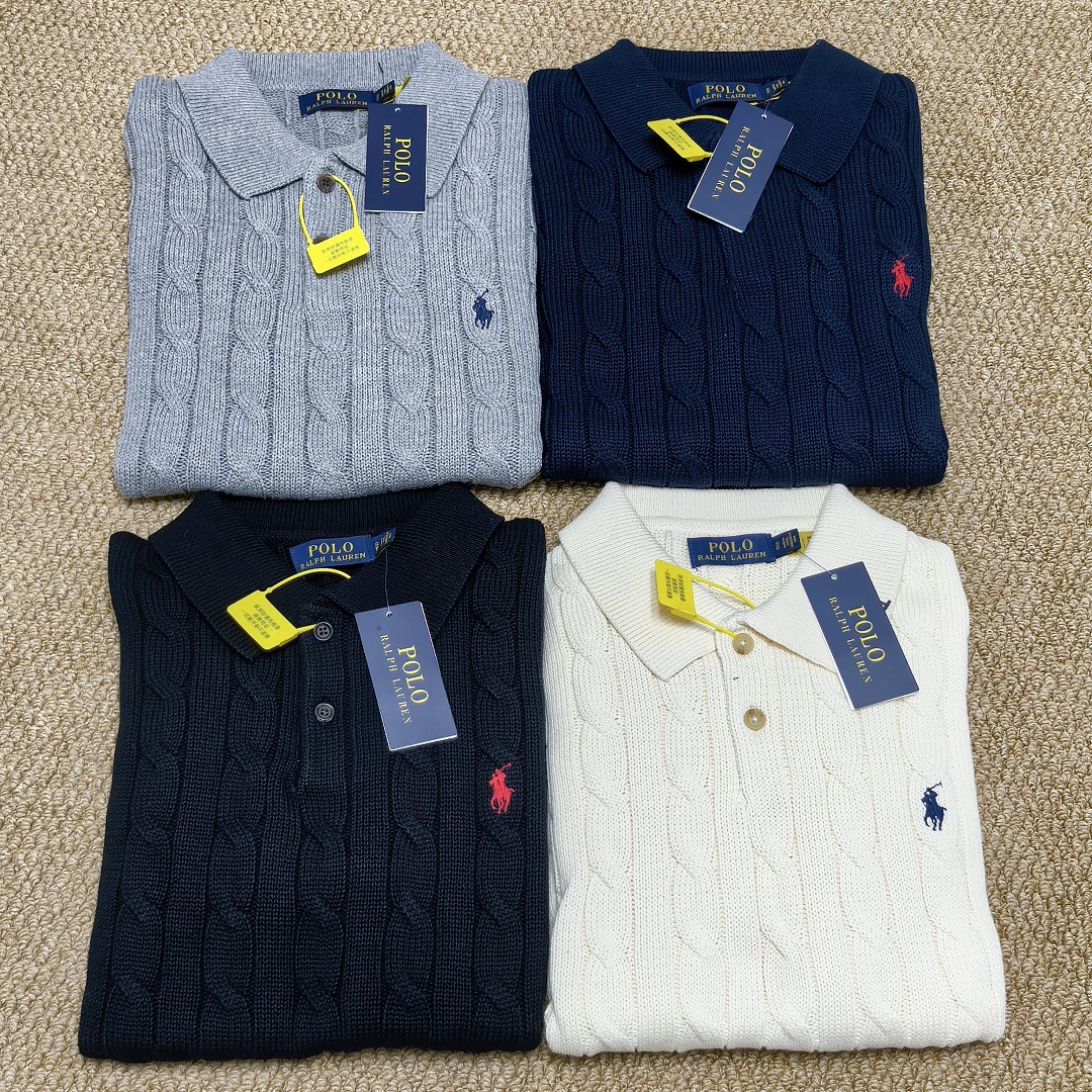 Other €21.8 ##Cable-Knit Cotton Polo Shirt Mens Collar Linen Floral Short Sleeve C - Image 13