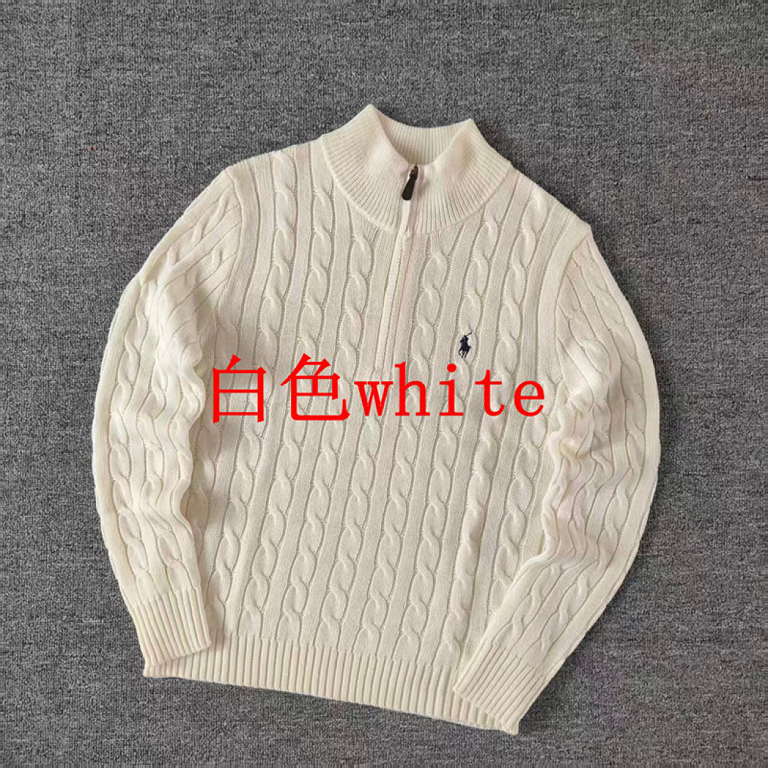 Other €28.9 ##Pony Logo Embroidered Cable-Knit Wool Knit Half-Zip Long-Sleeved Sweat Fleece Half C - Image 3