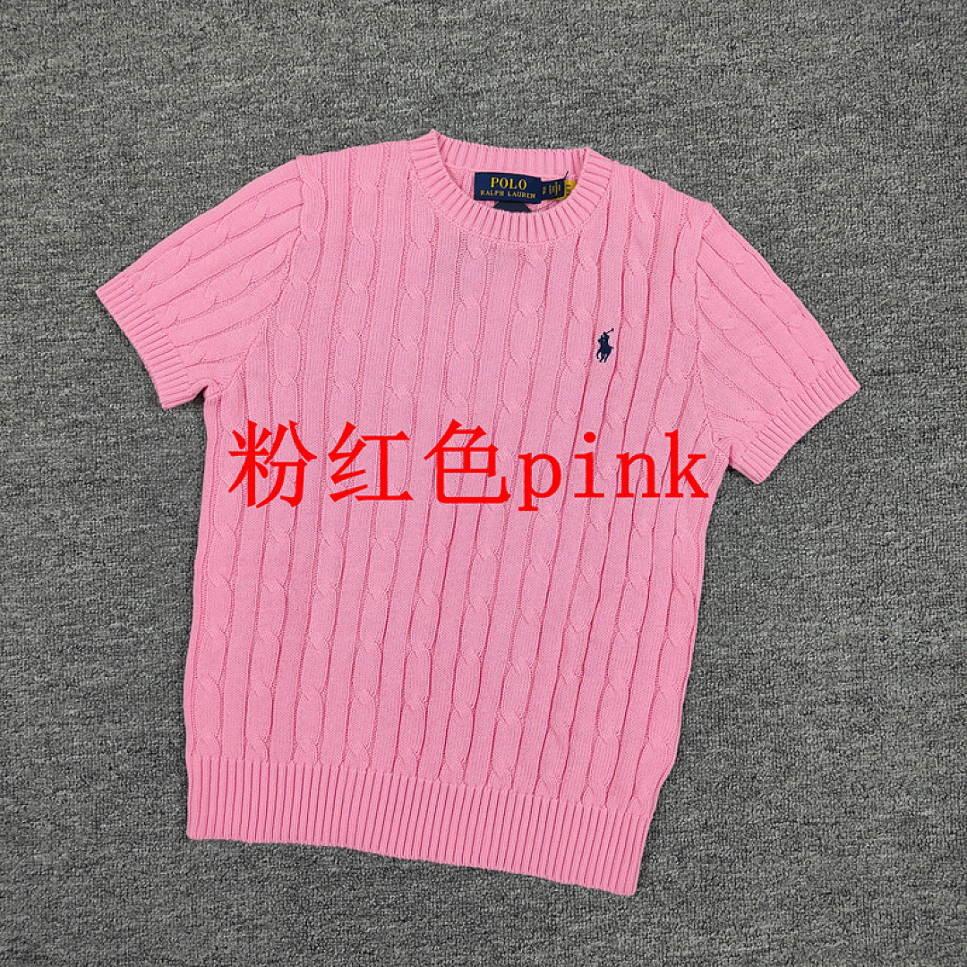 Other €17.2 ##Candy Color Round Neck Pure Cotton Short Sleeves Sweater Candy Fruit Collar Sleeve C - Image 8