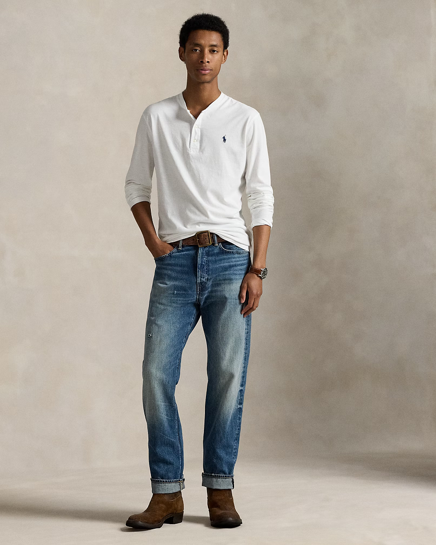 Other €15.3 ##Long Sleeve Henley T-Shirt Collar Long T B - Image 6