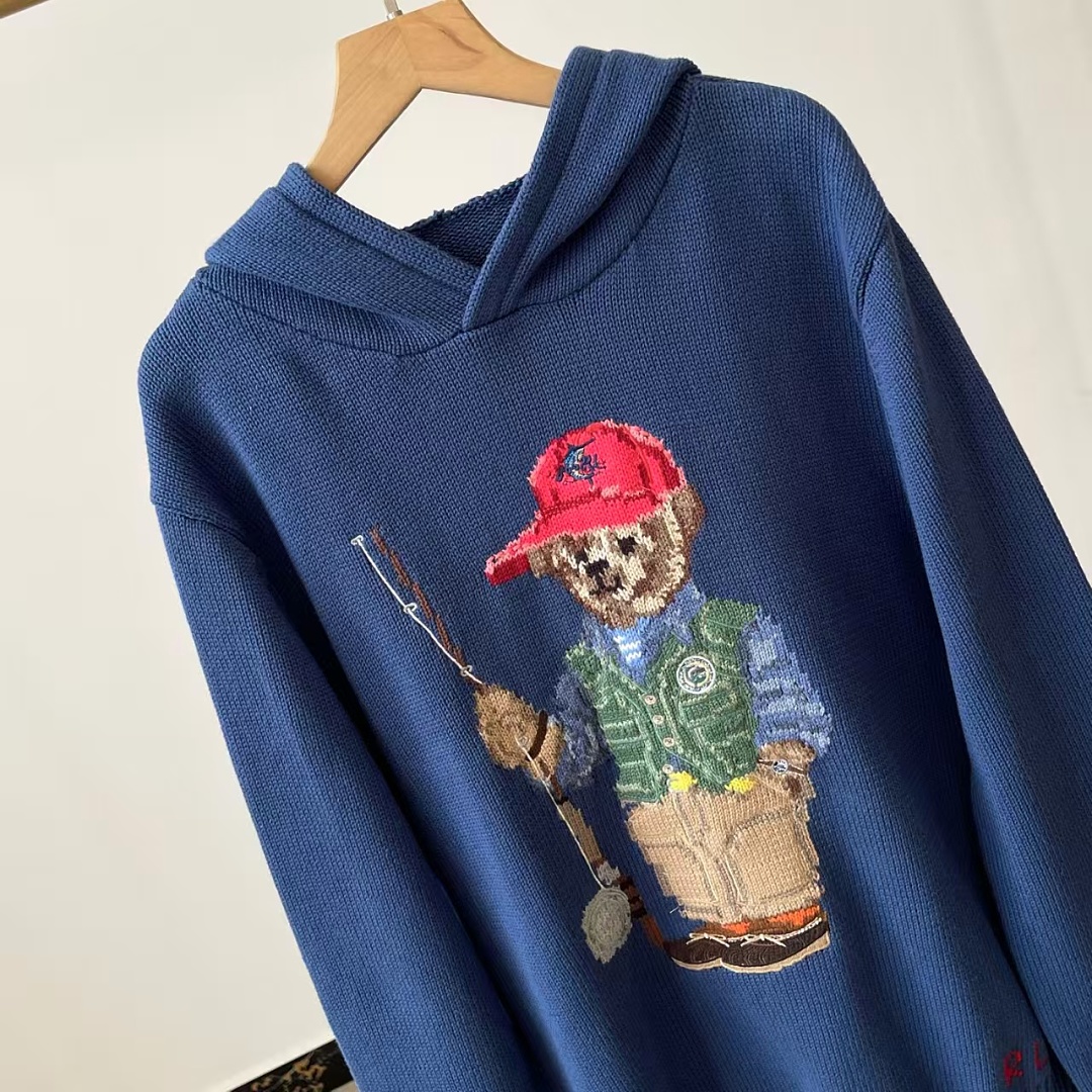 Other €37.4 ##Fishing Bear Sweater Hoodie 808 Small P - Image 6