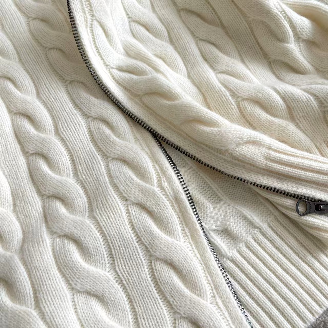Other €43.8 ##Wool Cable Knit Full Zip Cardigan 808 Gold Linen Floral P - Image 24