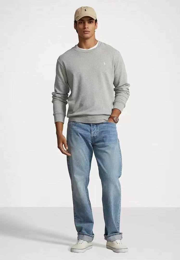 Other €21.4 Fleece-Lined Sweatshirt RL Embroidered Velvet 503237 E (Couples' Style) - Image 12