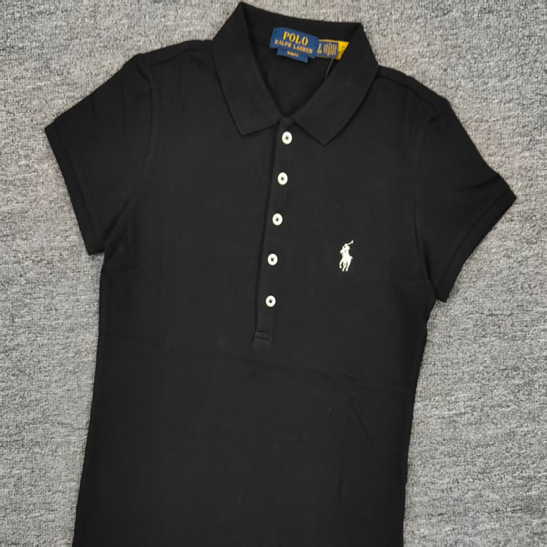 Other €18.7 ## Five-Button Knitted Collar Short-Sleeved Polo Shirt womenRL Buckle Short Sleeve Womens C - Image 22